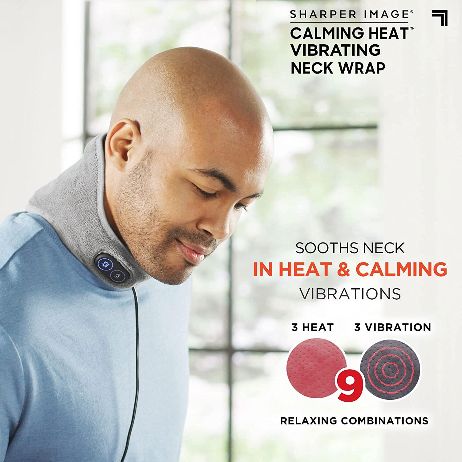 Neck Massage Heating Pad with Vibration Heated Neck Wrap Pain Relief  Therapy US