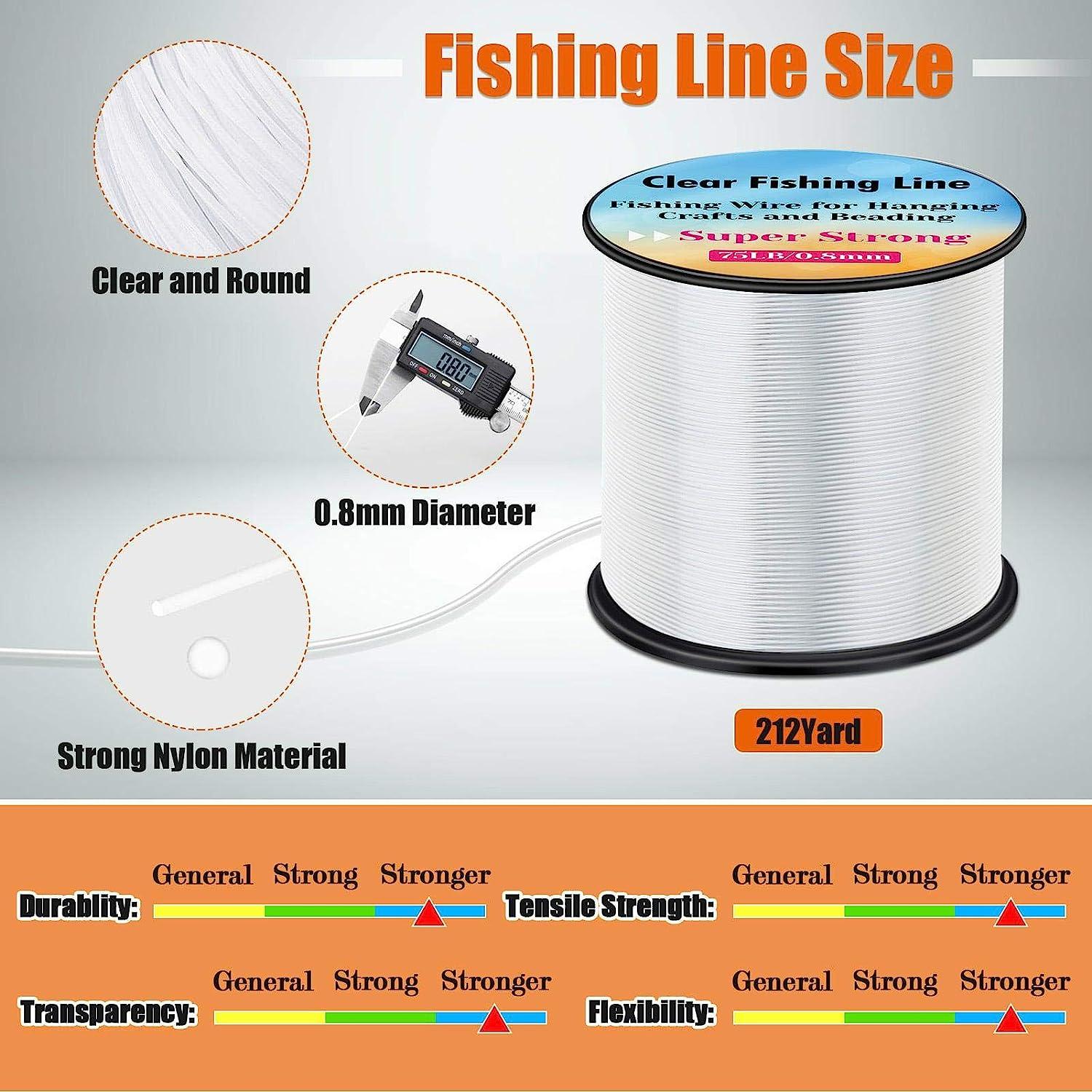 1 Roll Fishing Wire For Hanging, Clear Fish Line Fishing String