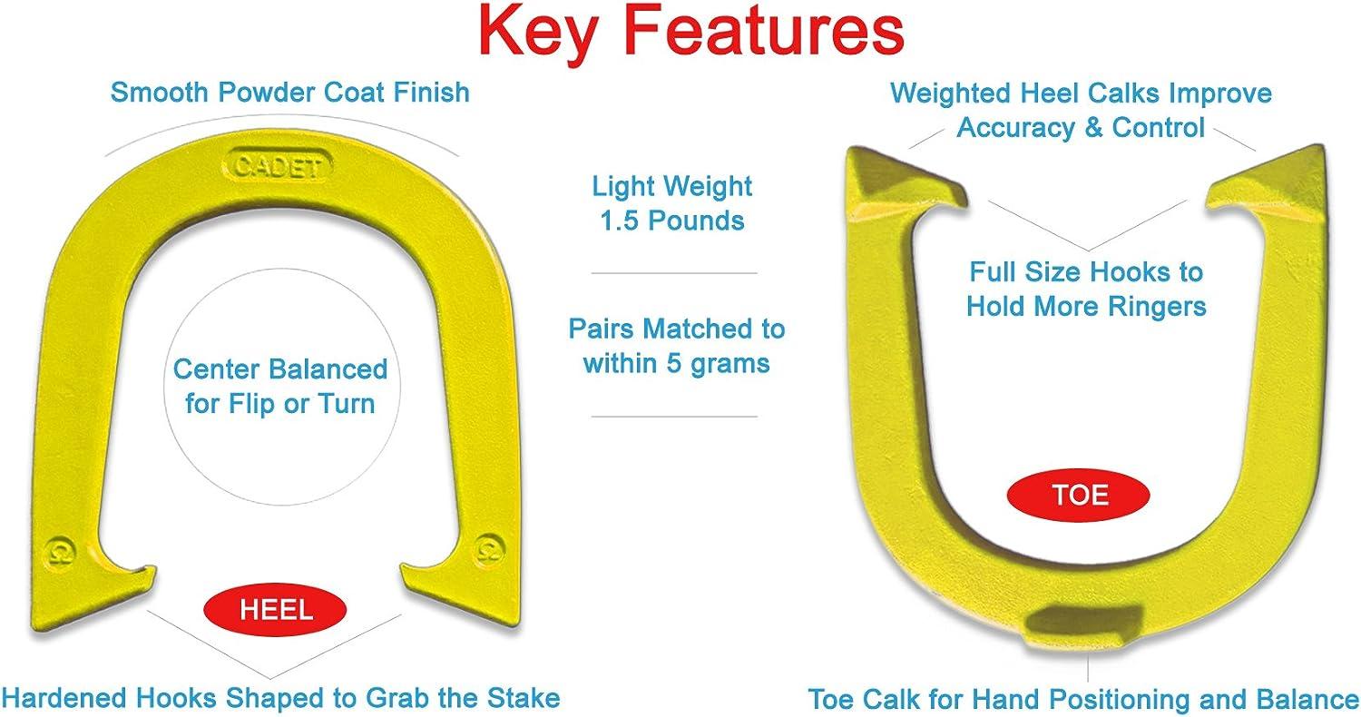 Gordon Professional Pitching Horseshoes - NHPA Sanctioned for Tournament Play - Drop