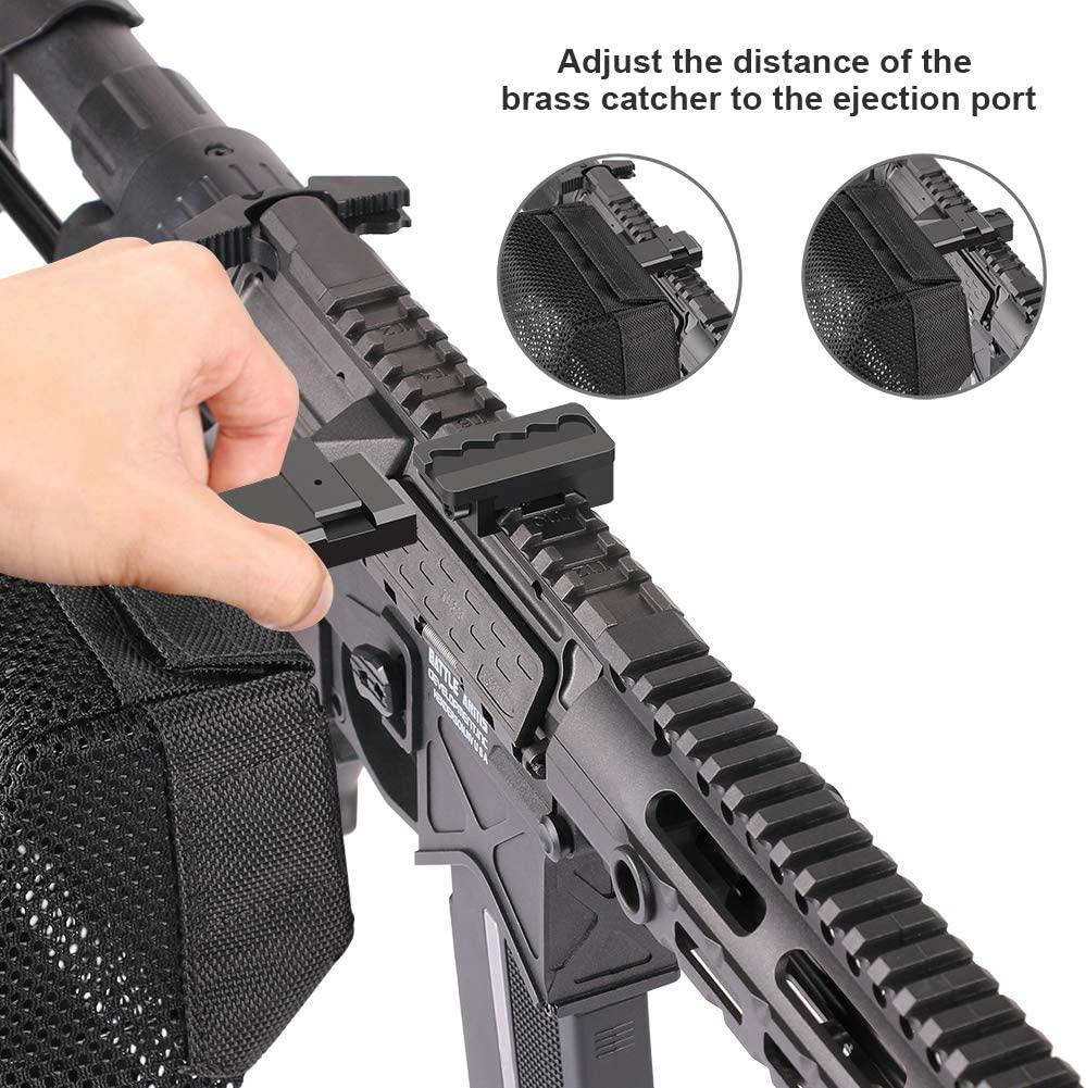 Tactical Quick Release Shell Catcher Detachable Picatinny Rail Heat  Resistant Thickened Brass Catcher Nylon Mesh for ar15 Rifle - AliExpress