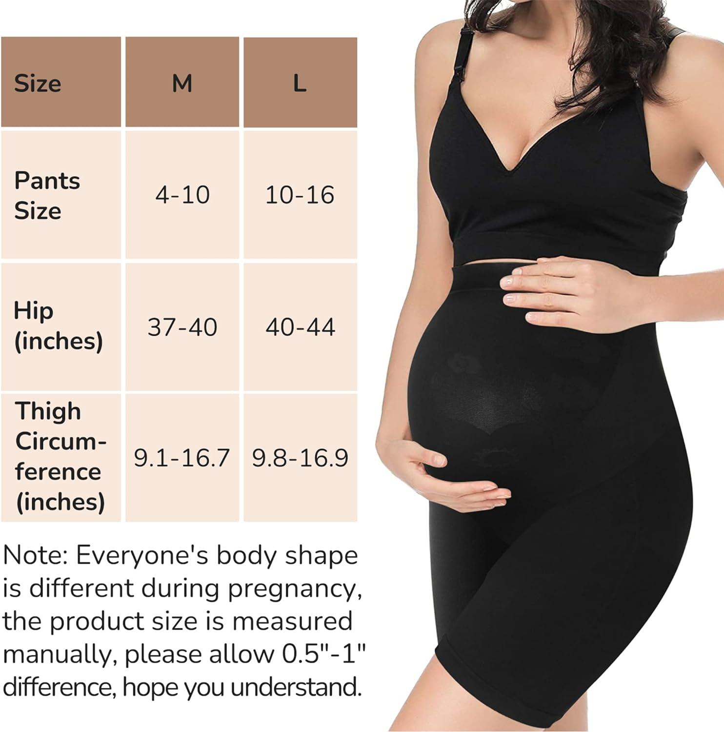 Bosaen Maternity Shapewear Non-Rolling Soft Seamless Maternity