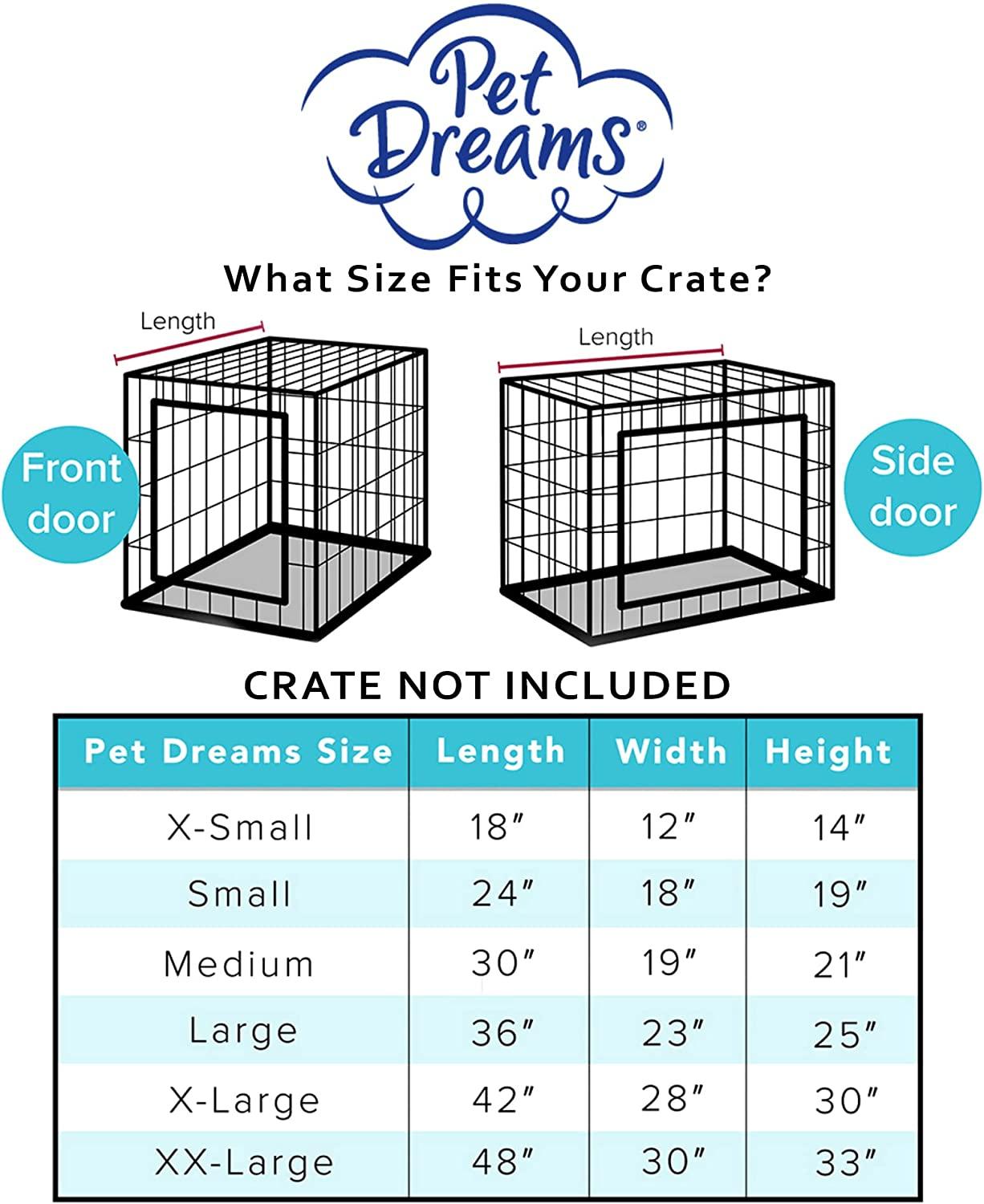 Pet Dreams Breathable Crate Cover Single/double Door Crate Cover