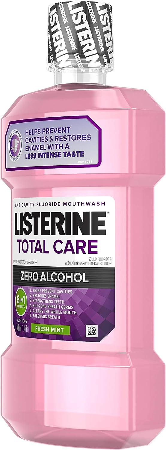 Listerine Total Care Fresh Mint Anticavity Mouthwash, 500 ml
