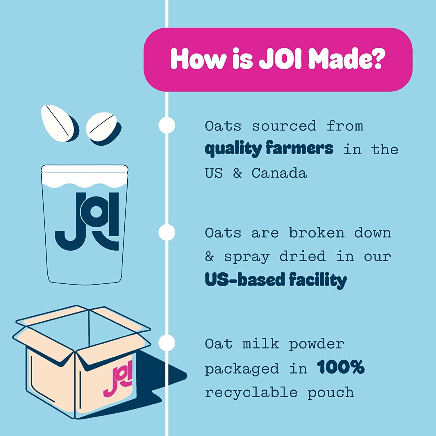 Oat Milk Creamer, Sweetened 10ct Carton by JOI - Vegan, Dairy Free