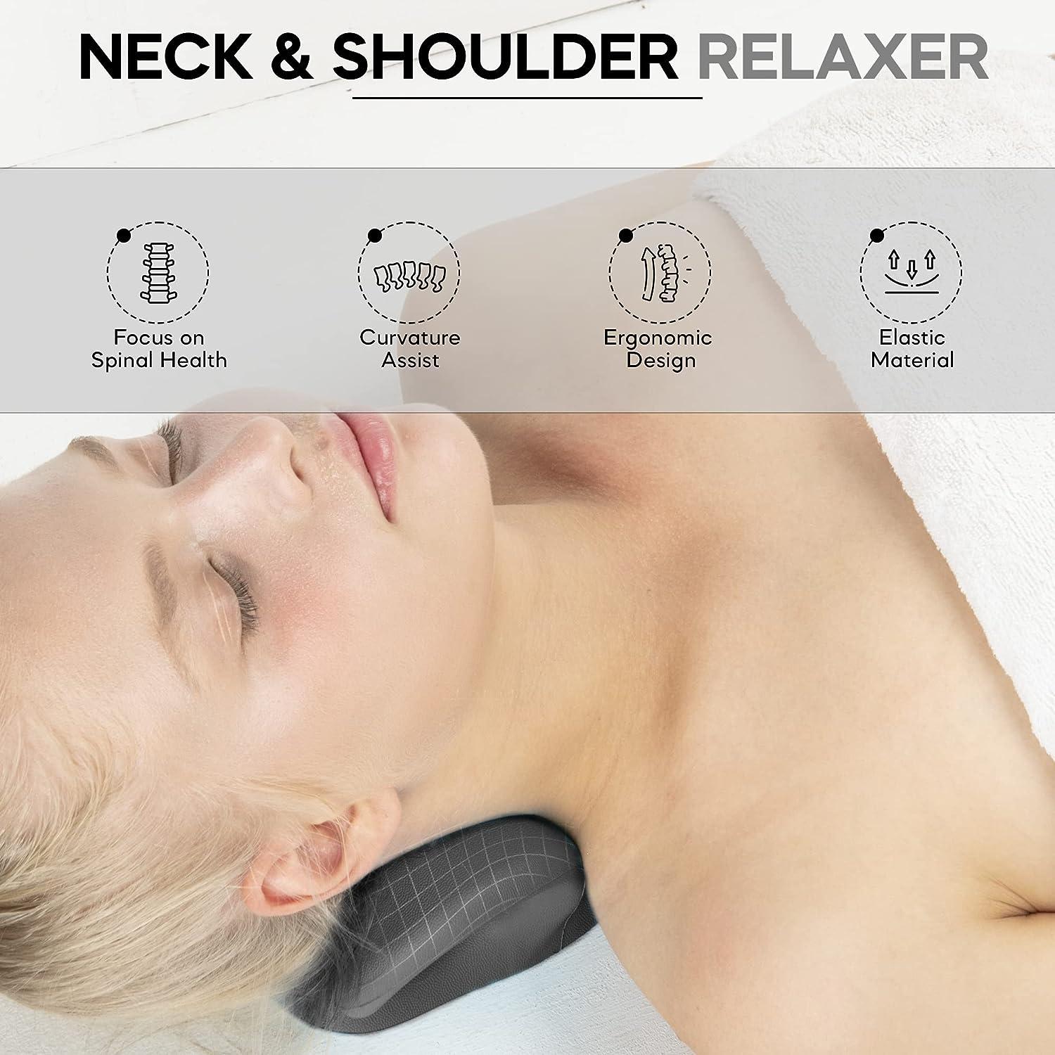  FSA HSA Eligible iBYWM Neck and Shoulder Relaxer with Posture  Corrector Back Brace, Neck Stretcher Cervical Traction Device for Spine  Alignment, Upper Back Support Adjustable Straightener (Black) : Health &  Household