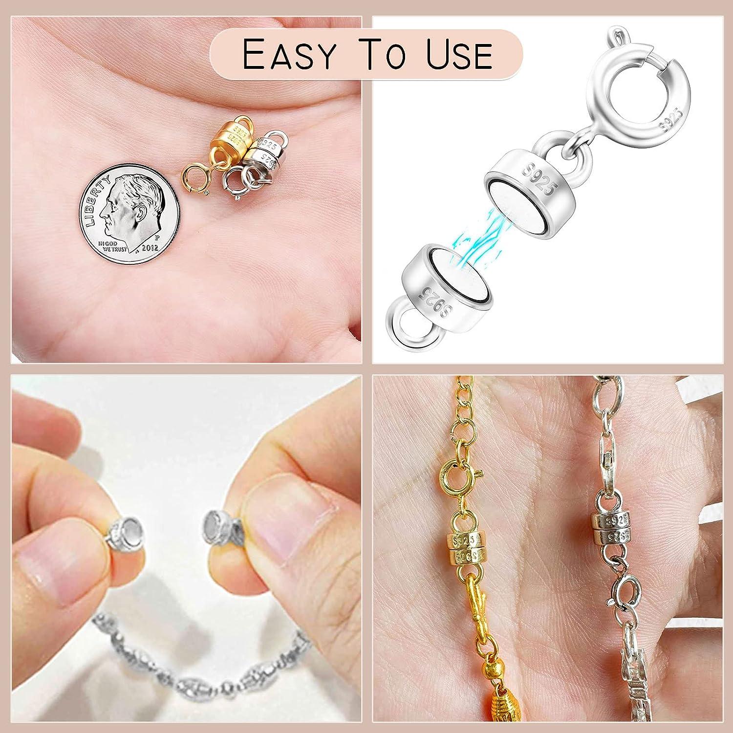 Magnet Extender converts necklaces to magnetic clasp, no tools necessa