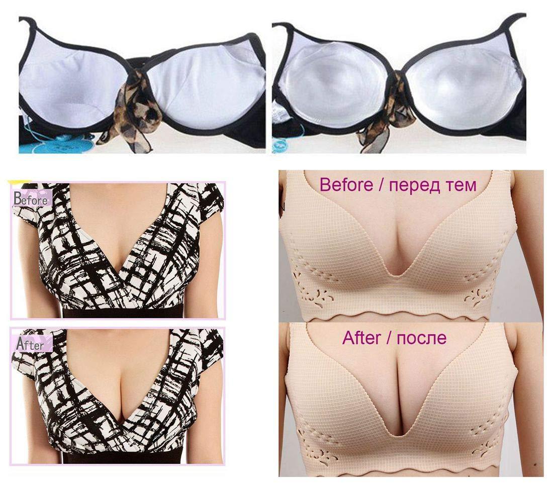 1 Pair Silicone Gel Bra Inserts Pads Breast Lift Push Up Bikini