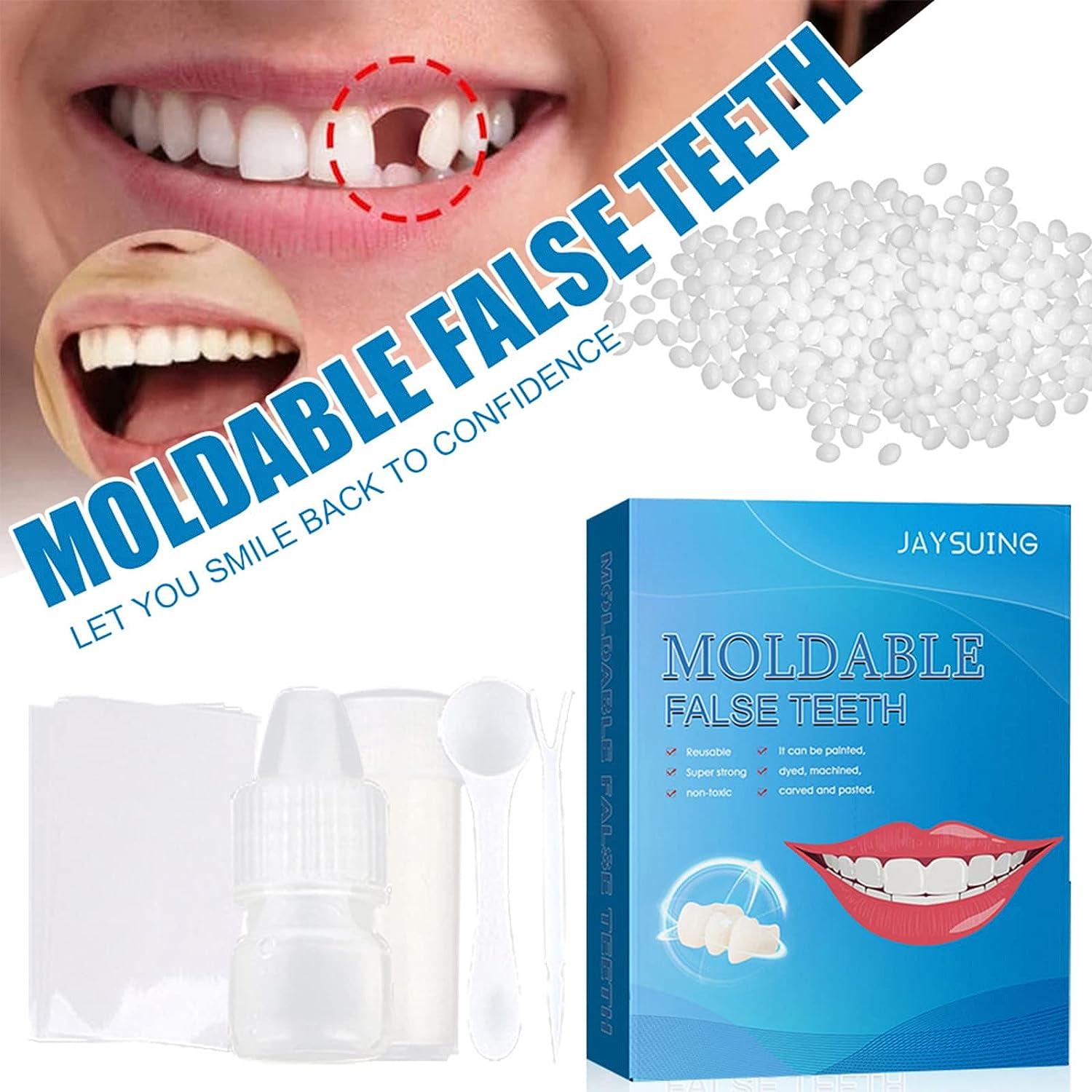 Tooth Repair Kit, Moldable False Teeth,DIY Dental Repair Kit Glue