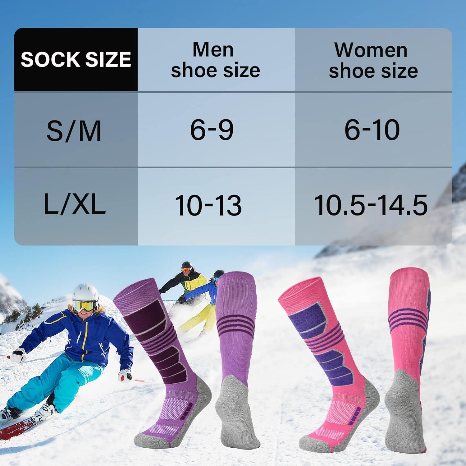 Ski Snowfall Tall Compression Socks, Men