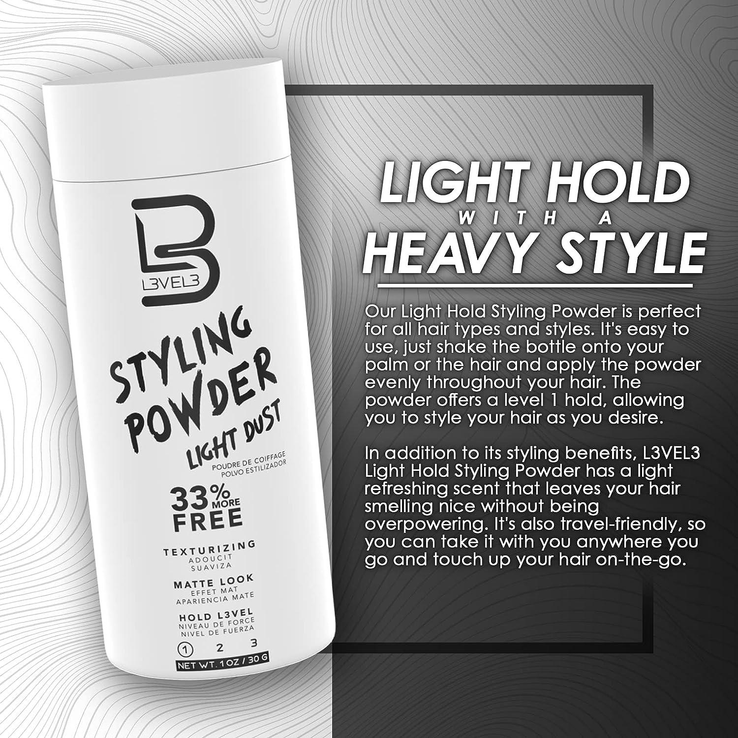 L3VEL3 Styling Powder Dust Texturizing Matte Look Hold Level 3