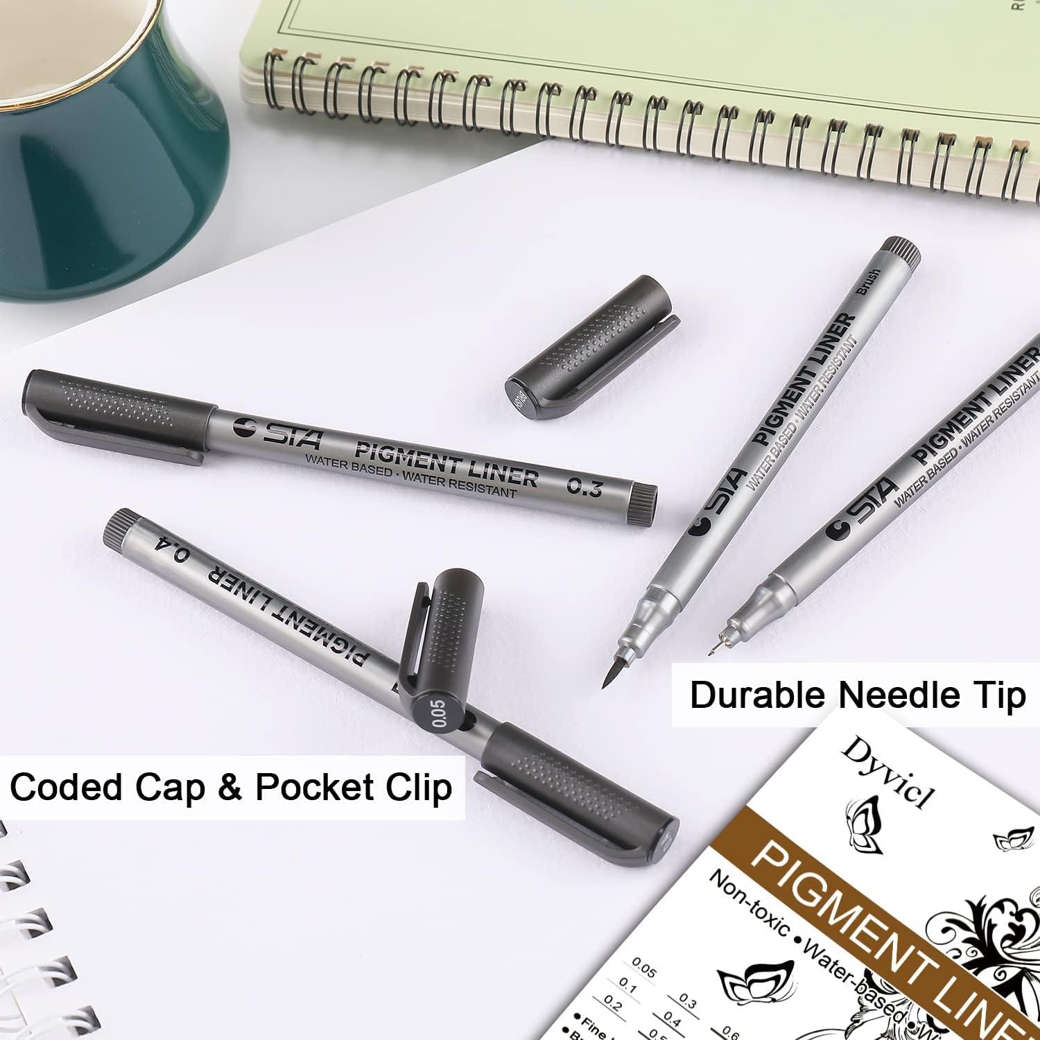  Dyvicl Fineliner Fine Point Pens, Journal Planner Pens