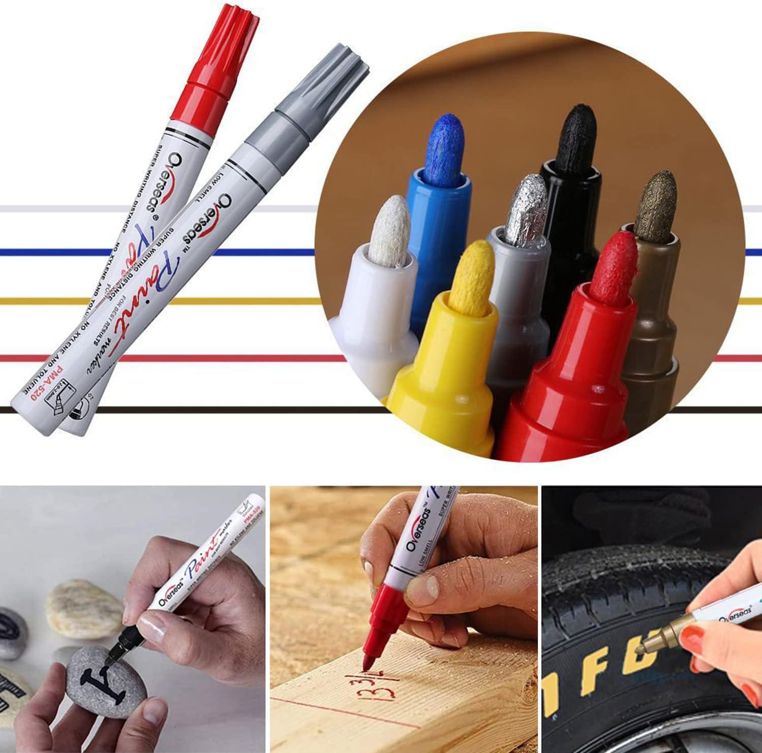 12 Colors/24 Colors American Sharpie Permanent Marker Pen Set New Oily  Waterproof Non-fading Marking Student Supplies