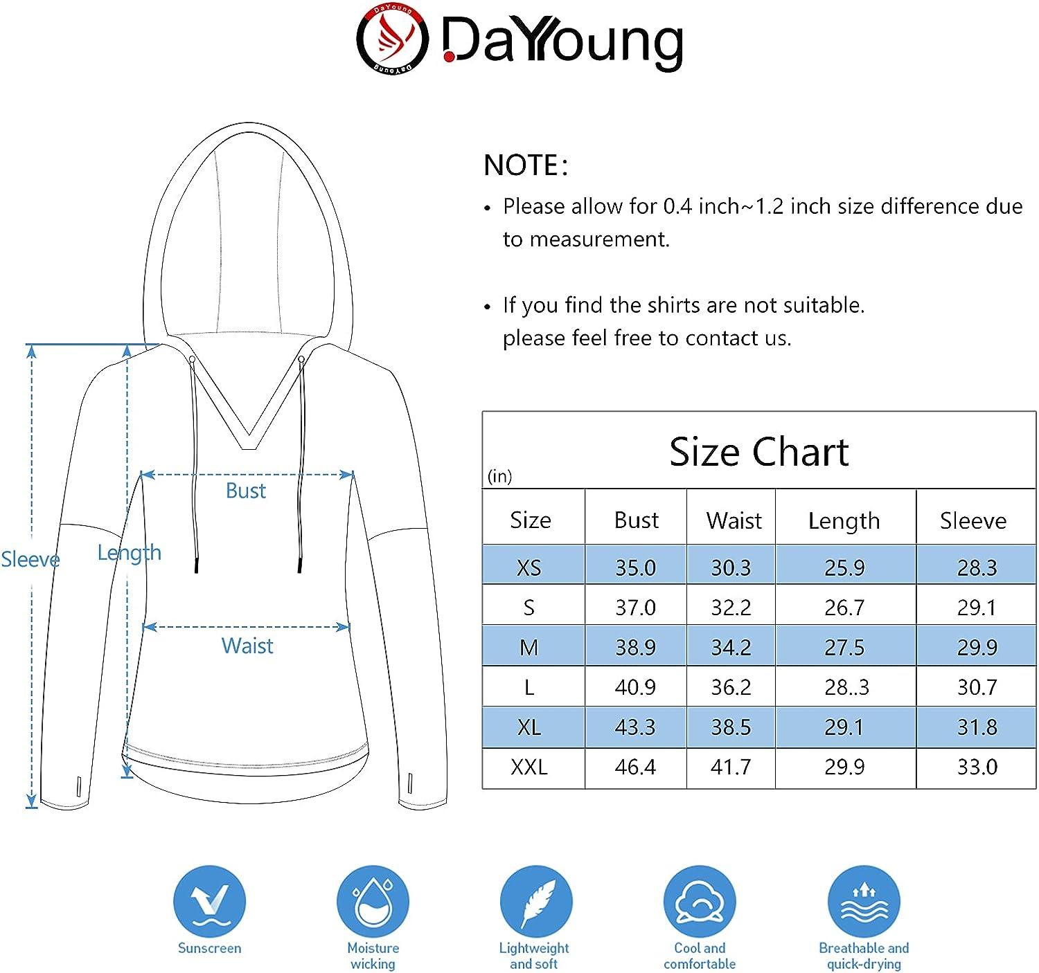 ChYoung Women's UPF 50+ UV Sun Protection Clothing Zip Up Lightweight Hoodie Sun Shirt Hiking Outdoor Performance Jackets, Size: Large(Suitable for