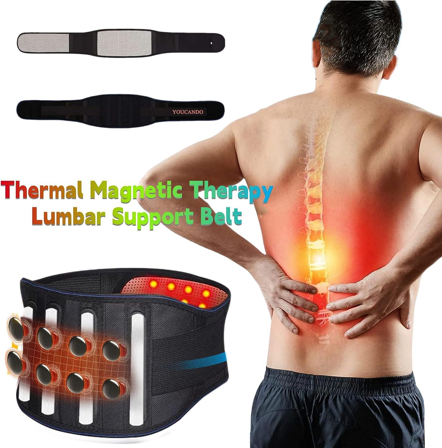 Tourmaline Waist Support Belt, Self-Heating Waist Brace for Women Men,  Thermal Magnetic Therapy Lumbar Support Belt Lower Back Brace, Lumbar  Support