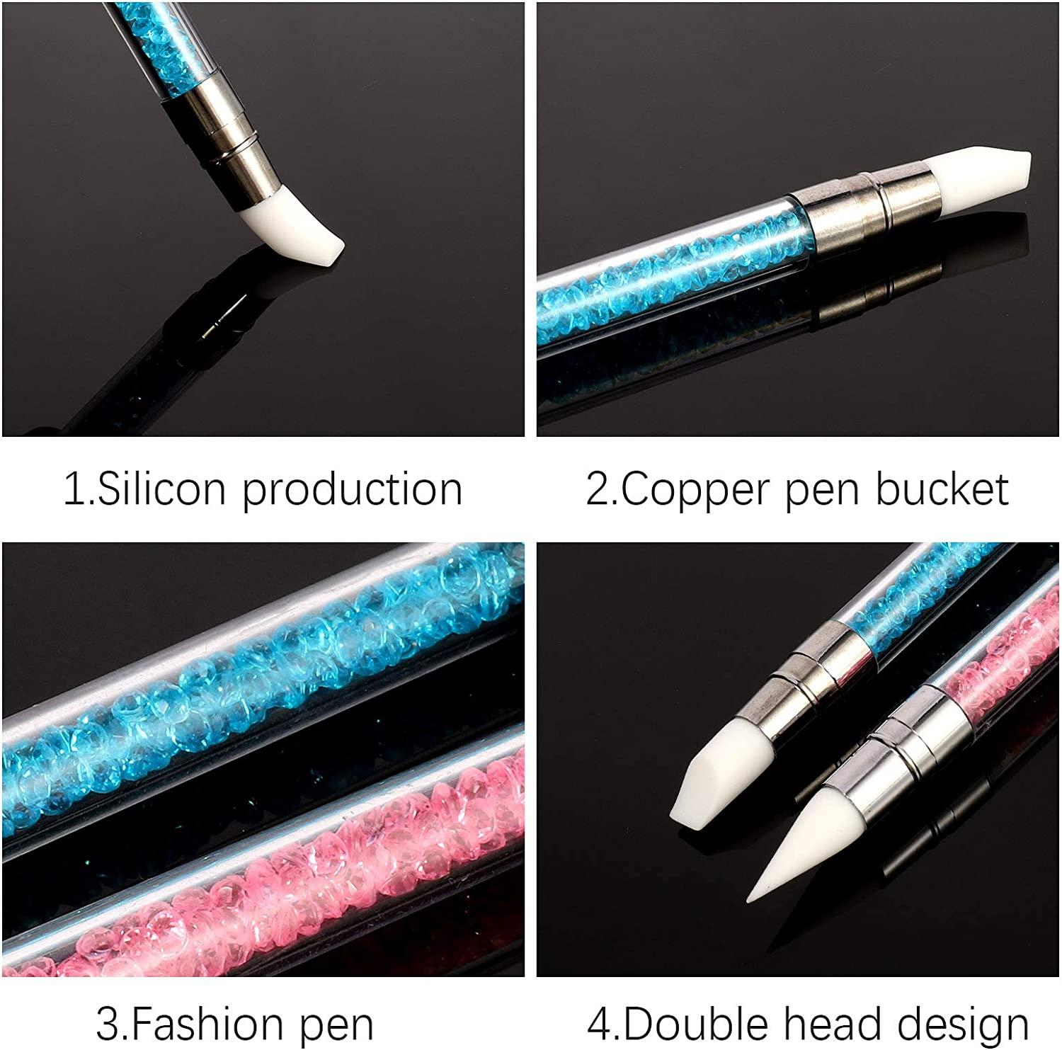 Art Dotting Pen Tools Manicure  Rhinestone Dotting Pen Set - 5pcs/set  Double Head - Aliexpress