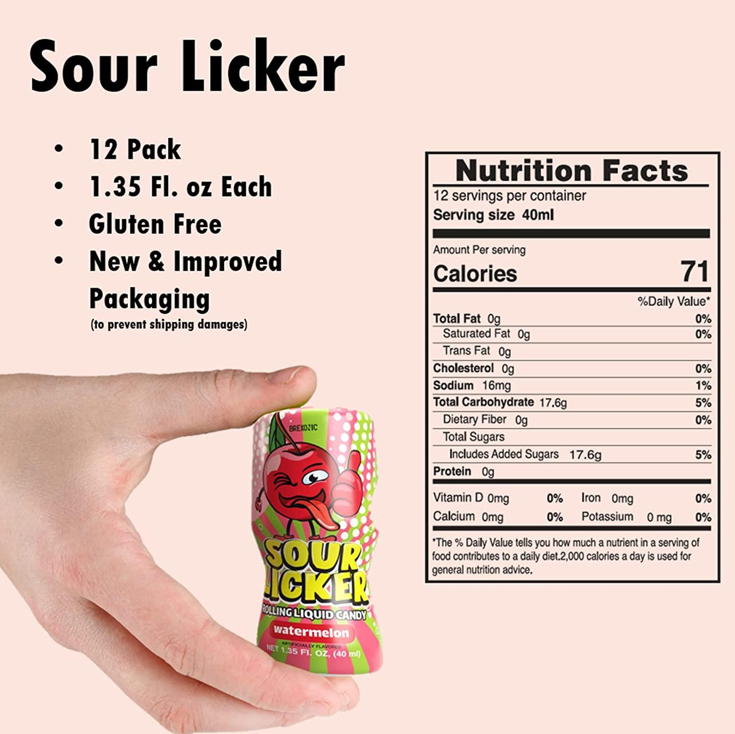 Slime Licker Bundle of Sour Rolling Liquid Candy One Strawberry