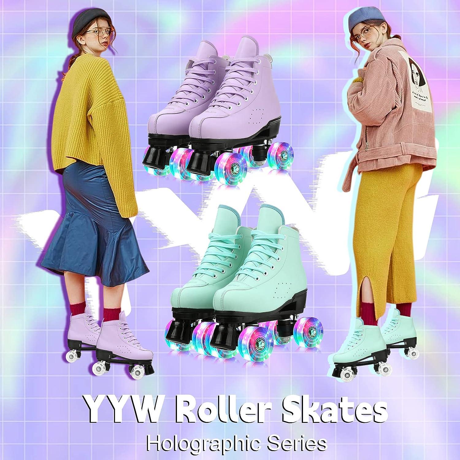 Women's Roller Skates Indoor Outdoor Youth Skating Stylish Double