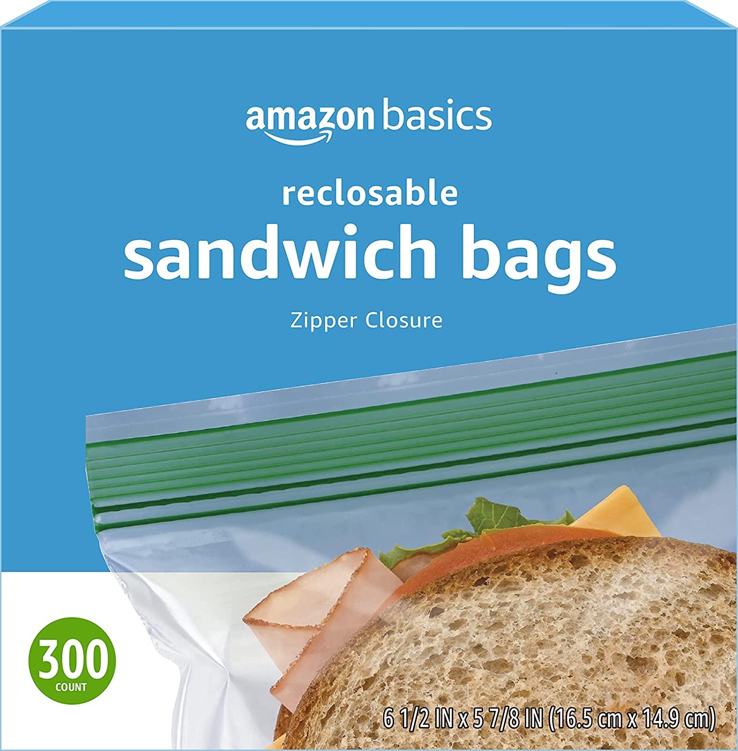   Basics Slider Gallon Food Storage Bags, 90 Count  (Previously Solimo) : Home & Kitchen