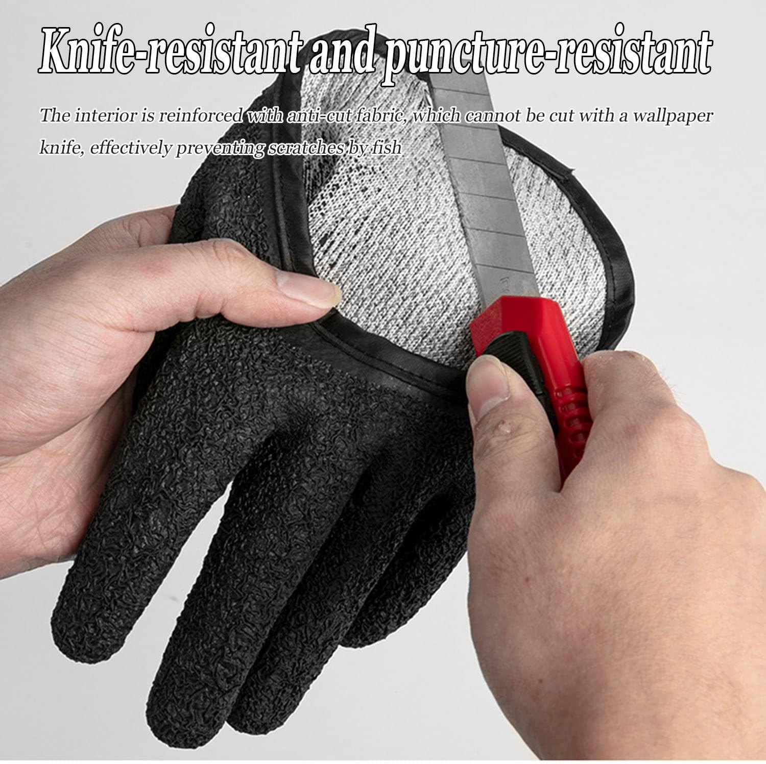Protect Hand Professional Catch Fish Fishing Catching Gloves Avoid stabbing
