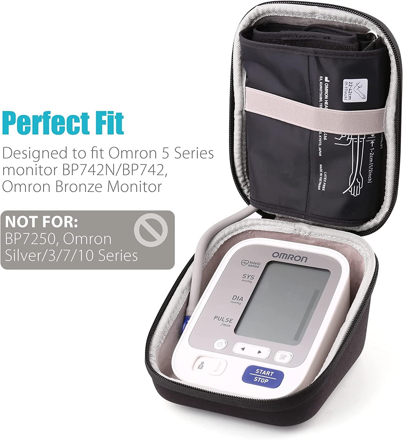 TUDIA Eva Empty Case Compatible with Omron BP7100 3 Series, Omron Bp742n 5 Series / Model 7200, Hard Storage Travel Case for Upper Arm Blood Pressure