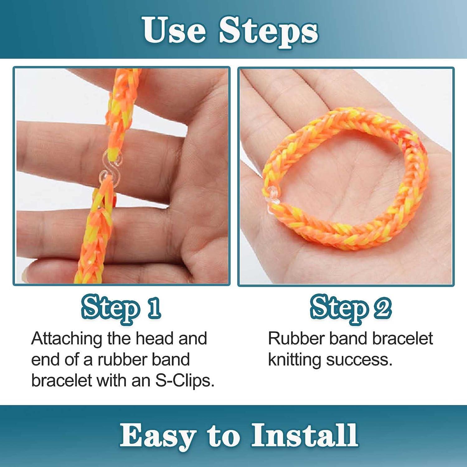 Simple DIY Rubber Band Bracelets - No Loom Required