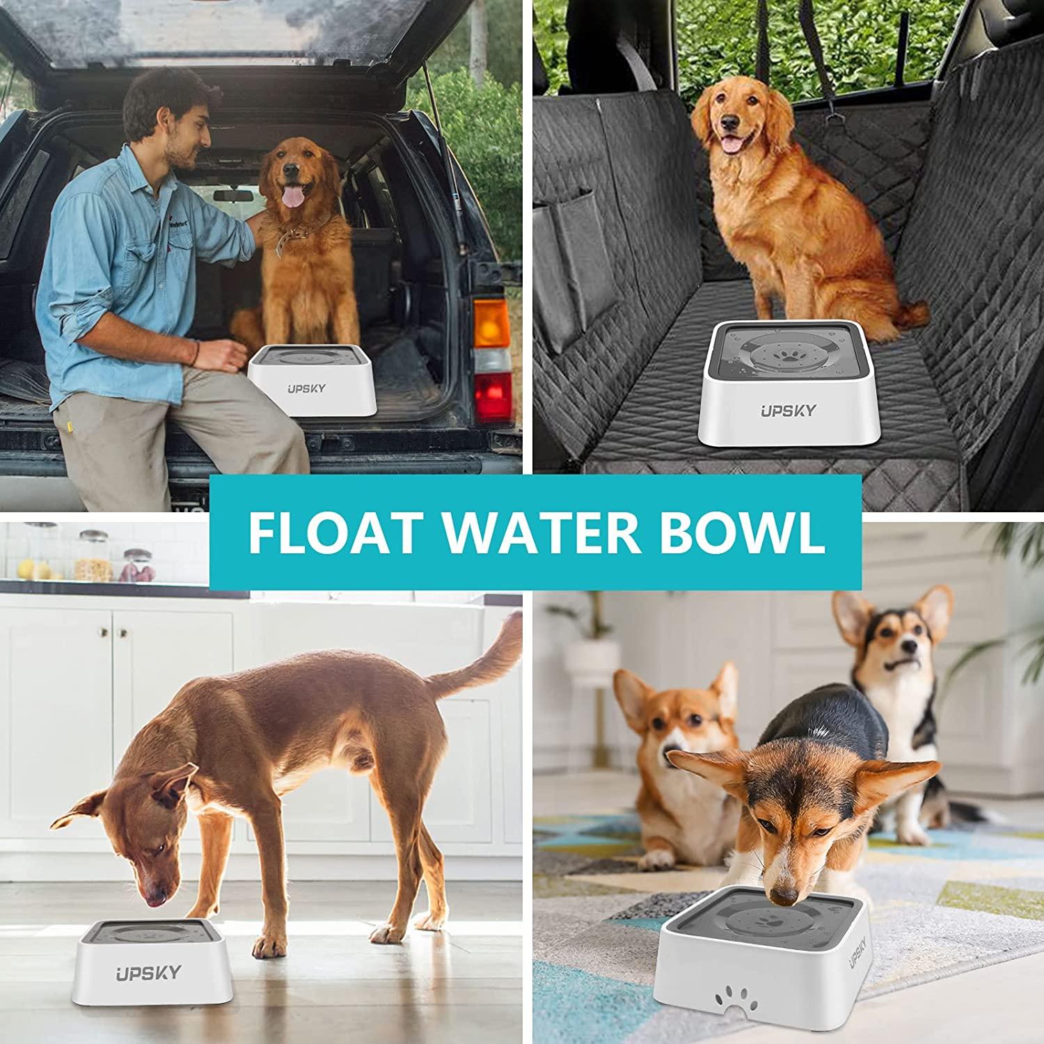2L Dog Water Bowls Pet Floating Drinking Bowls Cat Anti Wet - Inspire Uplift