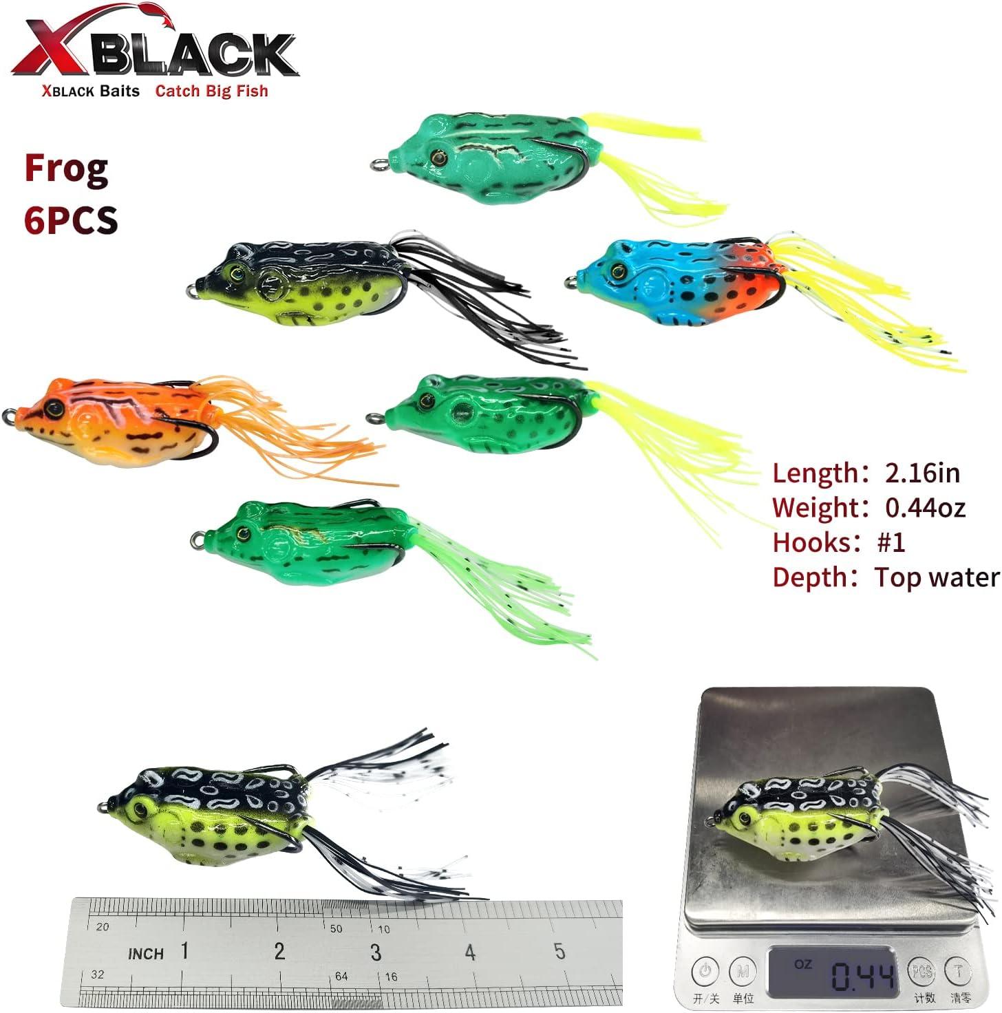 XBLACK Minnow Lures Set Hard Fishing Lures Set 5PCS Mixed Size and Color  for Bass Trout in Saltwater and Freshwater, XBLACK Baits, Catch Big Fish!