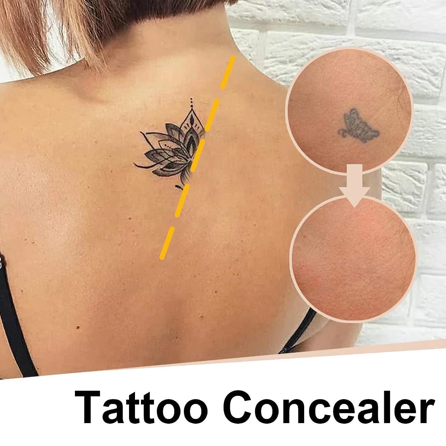Amazon.com : Tattoo Cover Up, Tattoo Concealer for Dark Spots, Scars,  Vitiligo, and More, a Set of 2 Colors, Long Lasting & Waterproof : Beauty &  Personal Care