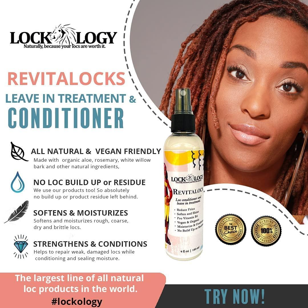 Loc Spray for Dreads Moisturizer - Cleansing Loc Moisturizer Spray - Braid  Spray for Box Braids Moisturizer - Plant Based Dreadlock hair Products 