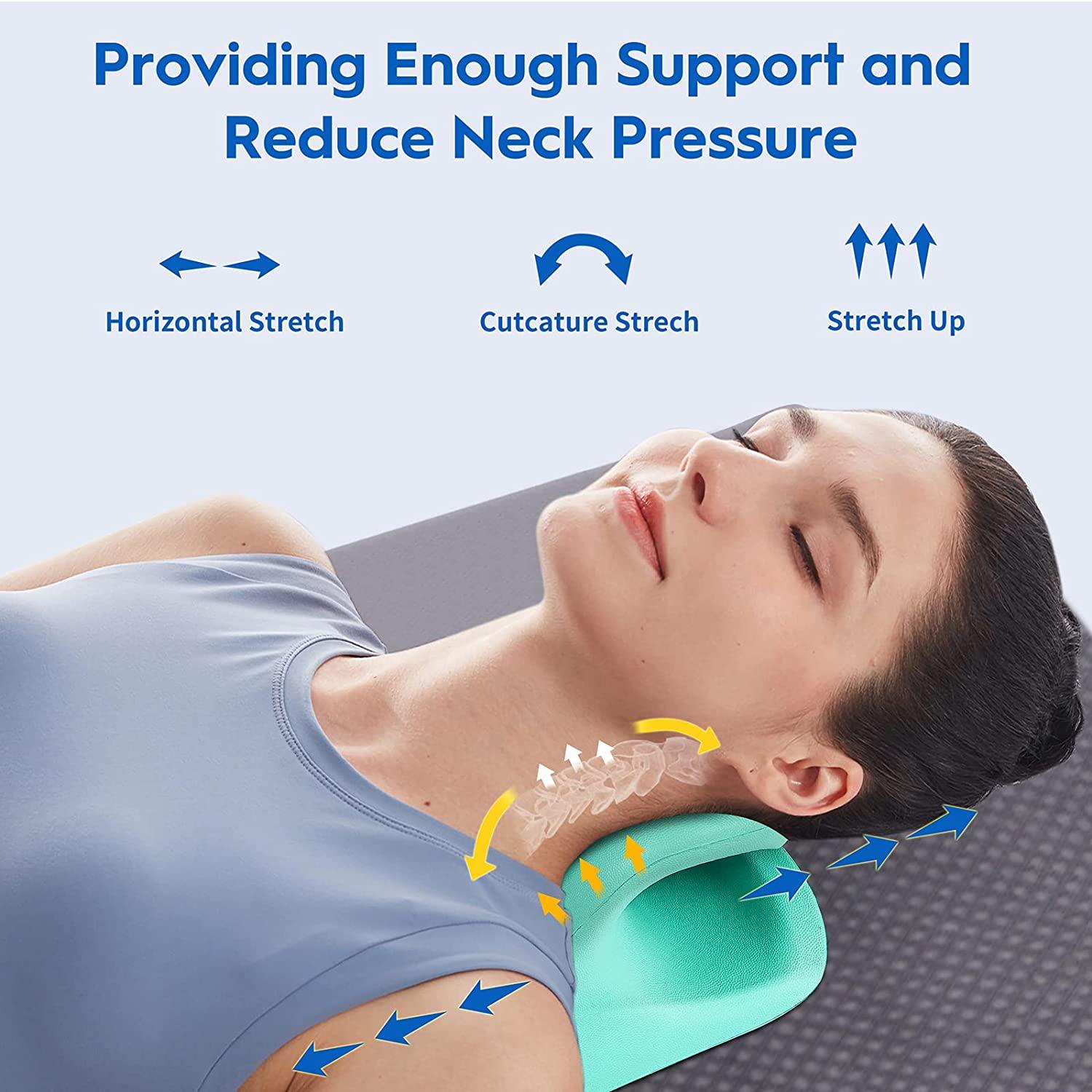 Neck Stretcher for Neck Pain Relief, Neck and Shoulder Relaxer, Cervical  Traction Device for TMJ Pain Relief and Cervical Spine Alignment