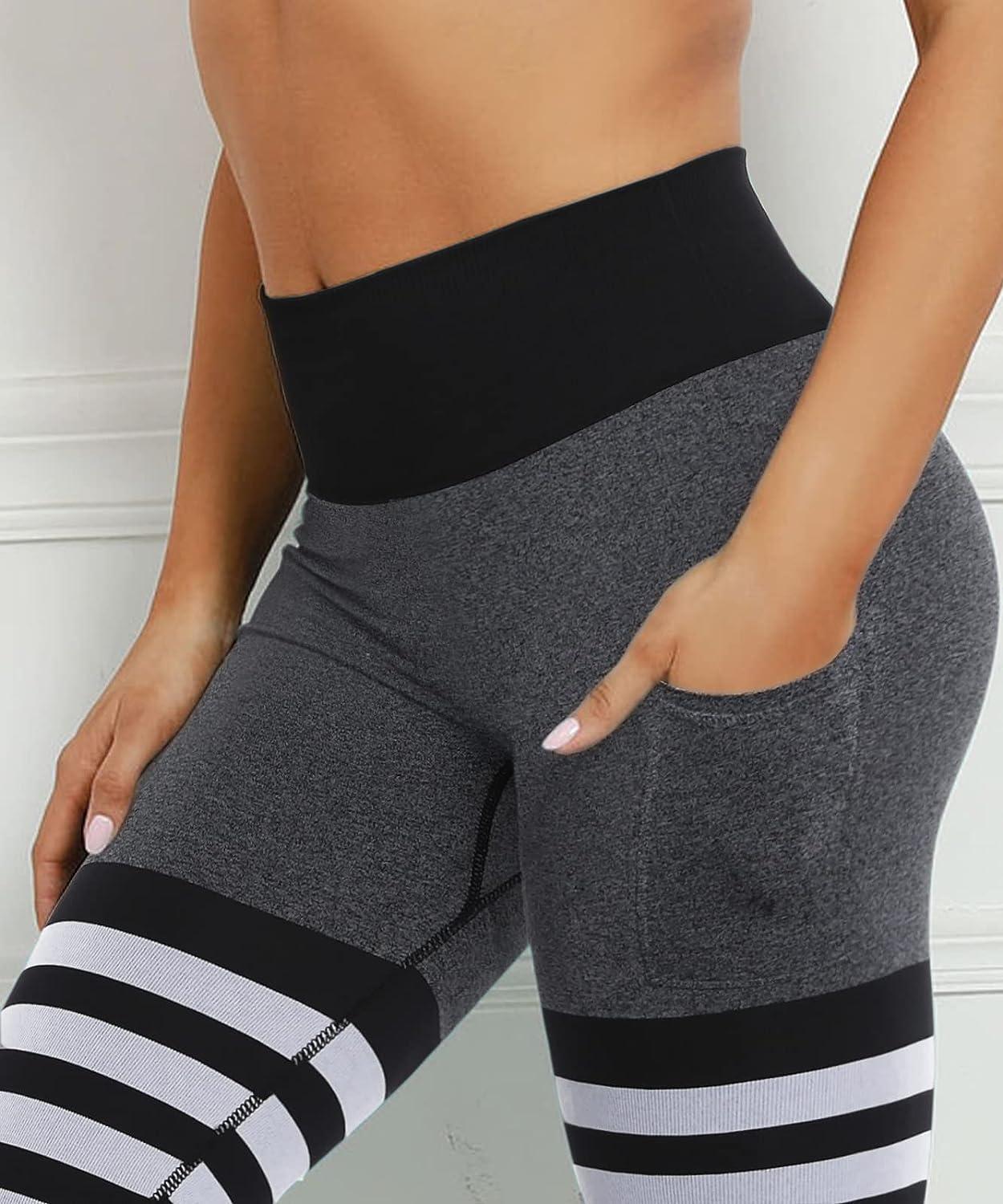 High Waist Yoga Pants for Women Seamless Scrunch Booty Leggings