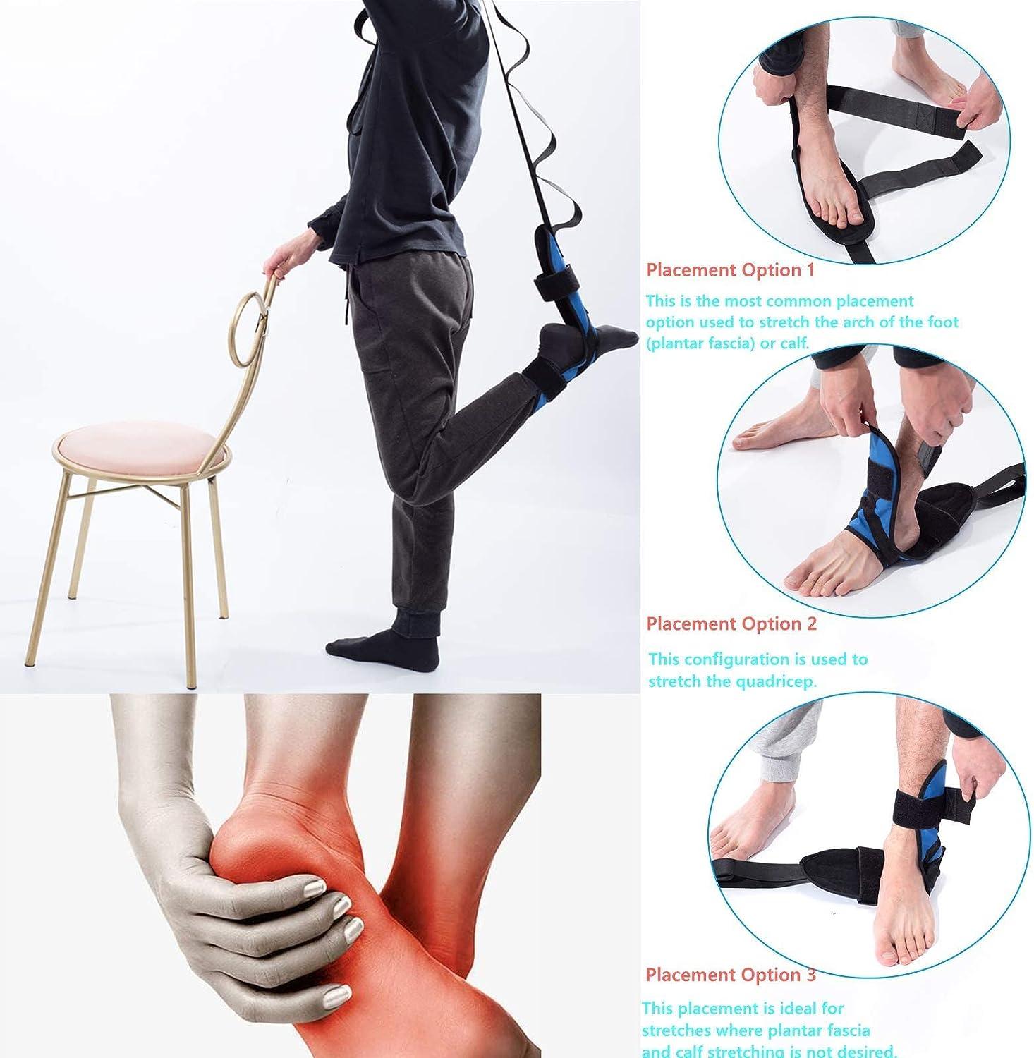  Plantar Fasciitis Stretching Device,Foot Stretching Strap-Foot  Stretcher-Improve Strength,Yoga Band and Relieve Achilles Tendinitis Pain :  Health & Household