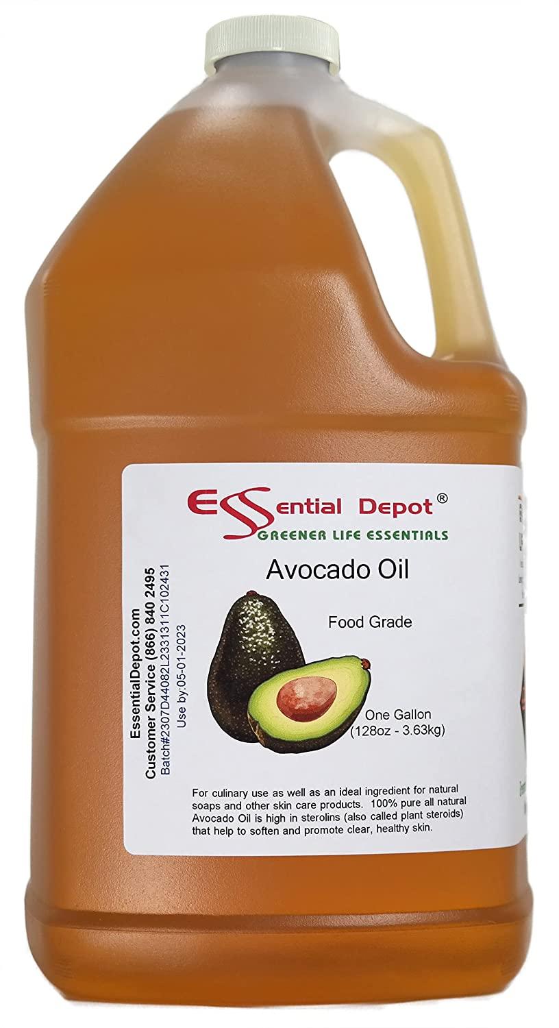 Avocado Oil 1 Gallon 128 Oz Food Grade Safety Sealed Hdpe Container With Resealable Cap 