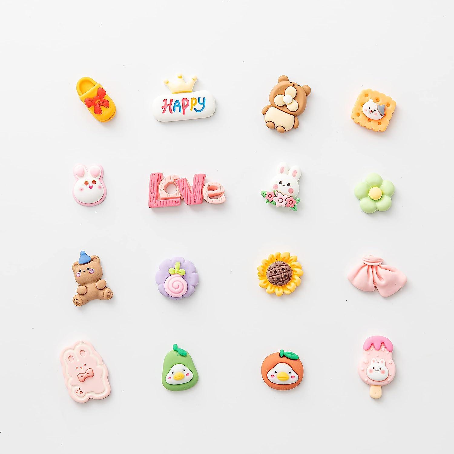 Slime Charms Cartoons Charms Cute Set - Mixed Lot Assorted Kawaii Charms Resin Flatback for DIY Crafts Making,Decorations,Scrapbooking