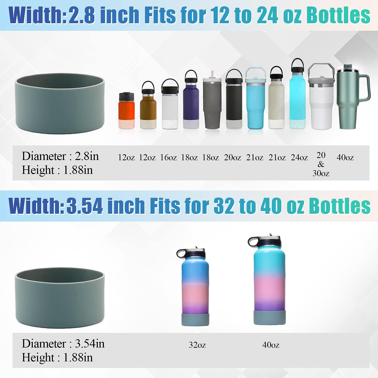 Silicone Boot for Quencher 40 oz 30 oz Tumbler with Handle & for IceFlow  20oz 30oz, Protector Water Bottle Bottom Sleeve for Cup Accessories