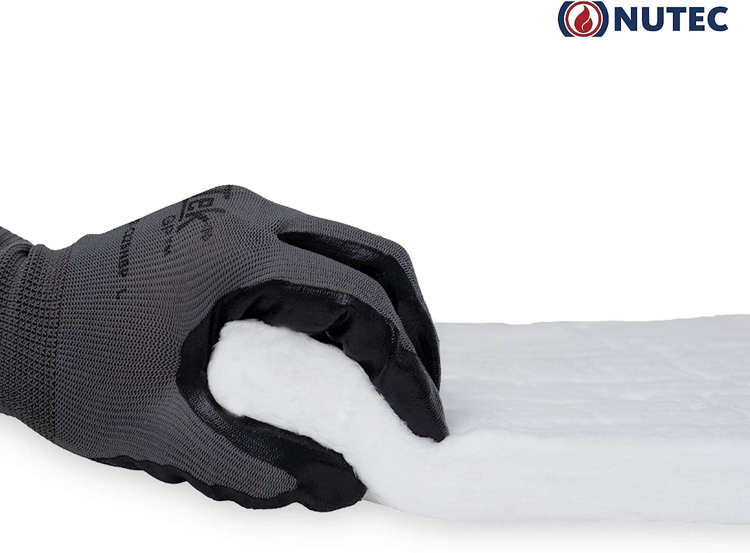 Nutec MaxWool Ceramic Fiber Insulating Blanket, 1 x 12 x 24, High  Temperature 2400F, Durable, Lightweight, 8# Density 1D x 24W x 12L