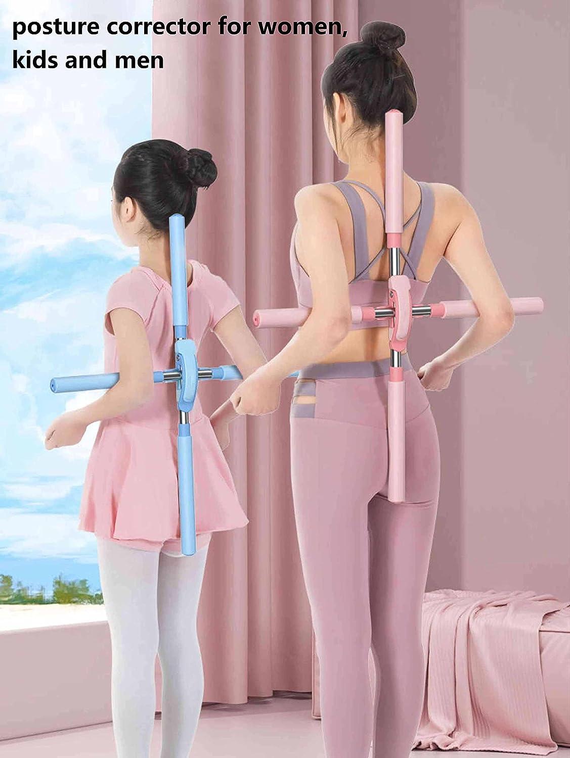  Adontze Posture Corrector,yoga sticks stretching tool,yoga  sticks for posture, retractable design for adult and child Back Brace  Posture Corrector (Green)… : Health & Household