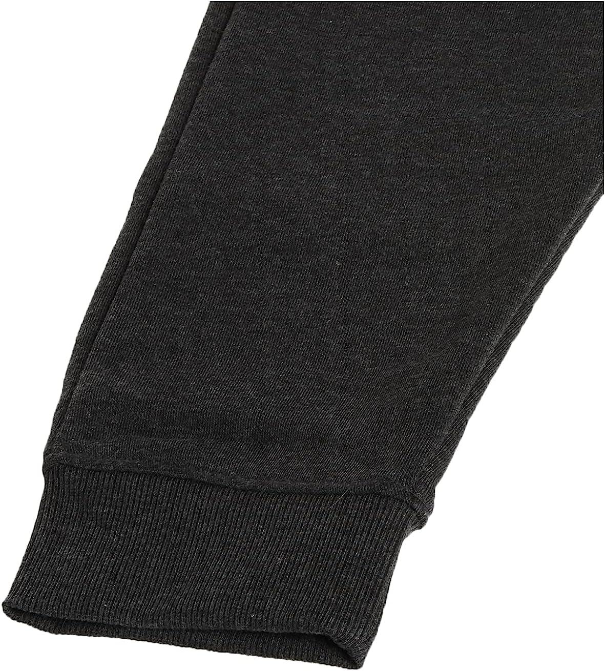 Men's Tall Fleece Open Sweatpants Charcoal