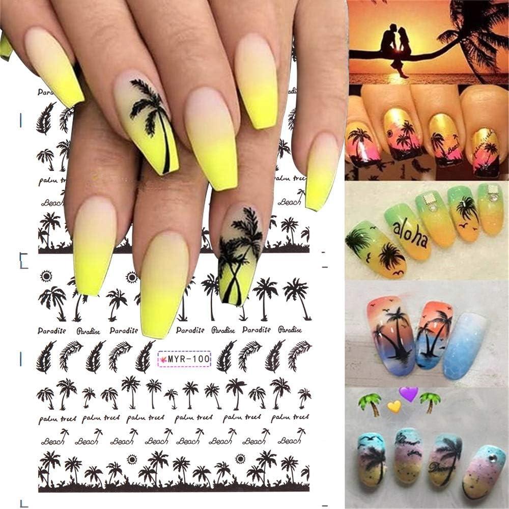 Airbrush Nail Art Stickers Self-Adhesive Decal Reusable Nail Tattoo  Template Airbrush Stencils Silder Salon Manicure Accessoires
