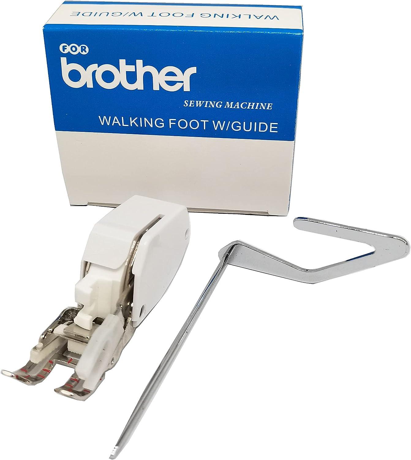 HONEYSEW Open Toe Walking Foot W/Guide for Brother Sewing Machine Quilting  and Sewing Stitch Through Multiple Layers