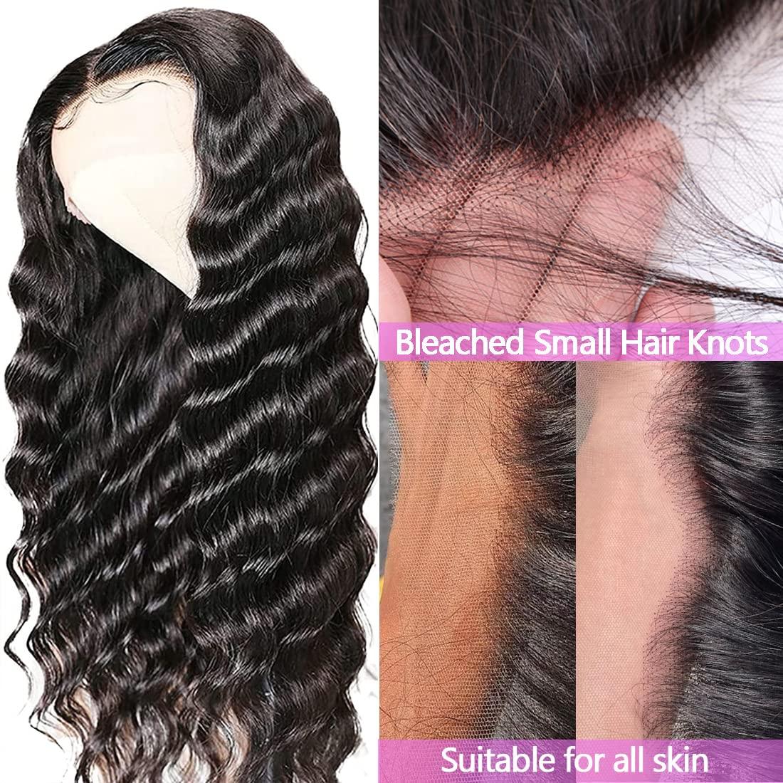 Transparent Lace 13x4) Brazilian Loose Deep Wave Wig - 150%-180% Density -  Branded Hair Extensions