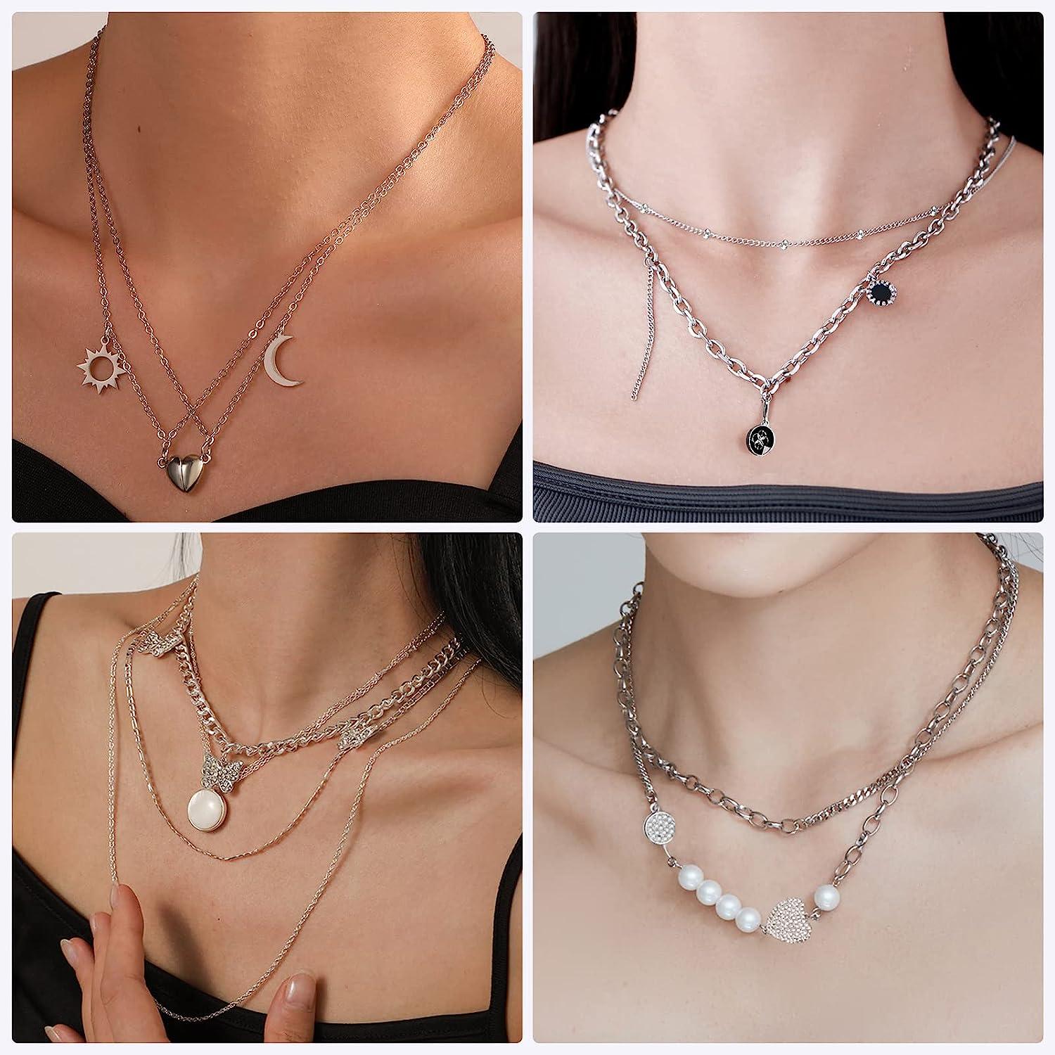 Stainless Steel Silver Gold Chain Necklace Chains For Necklace Bracelet  Extension Chain Jewelry Making Components DIY