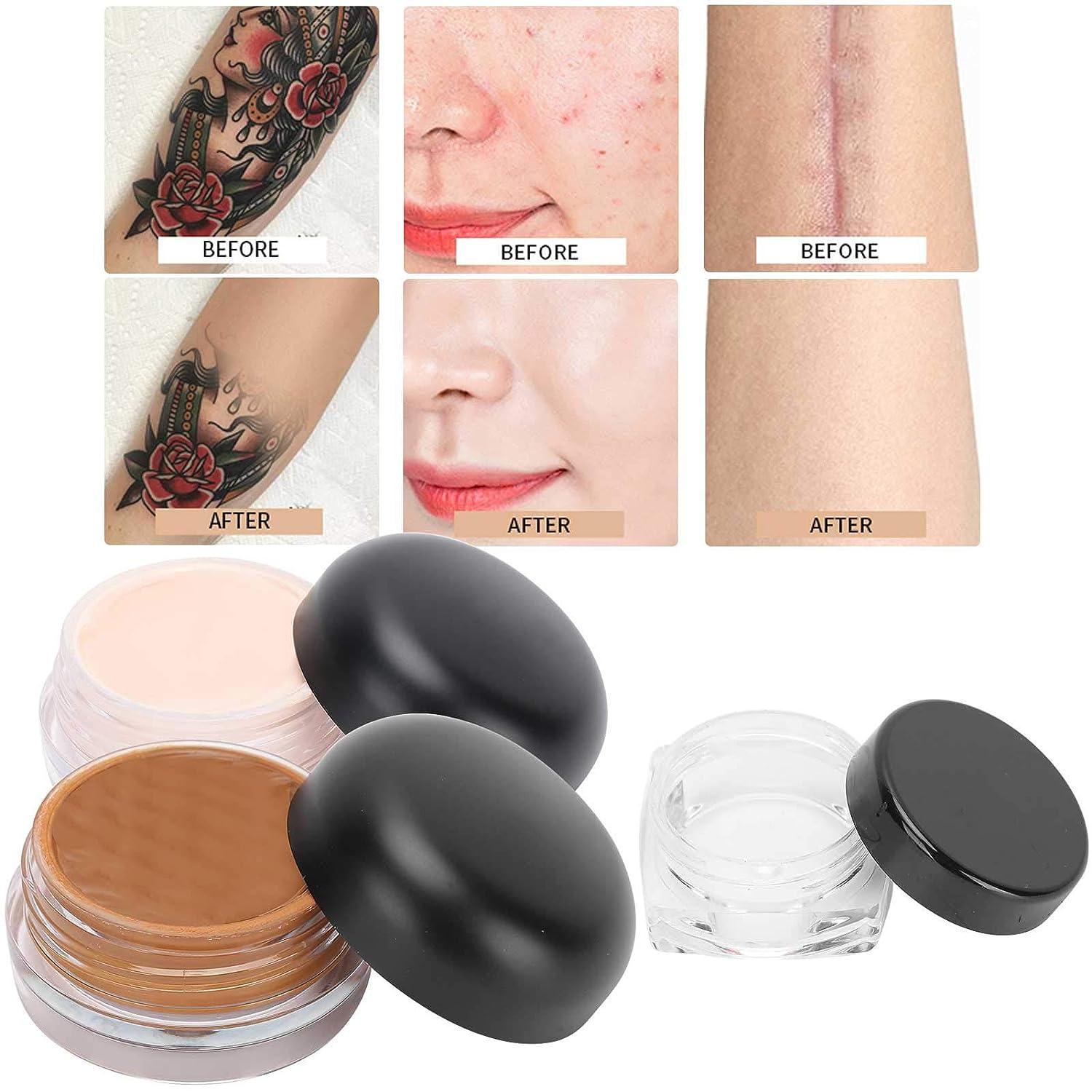 Double Color Tattoo Concealer Waterproof Sweat Proof Make Brighten Skin  Base Full Contour Up Cream Foundation Cover Conceal M9T7 - AliExpress