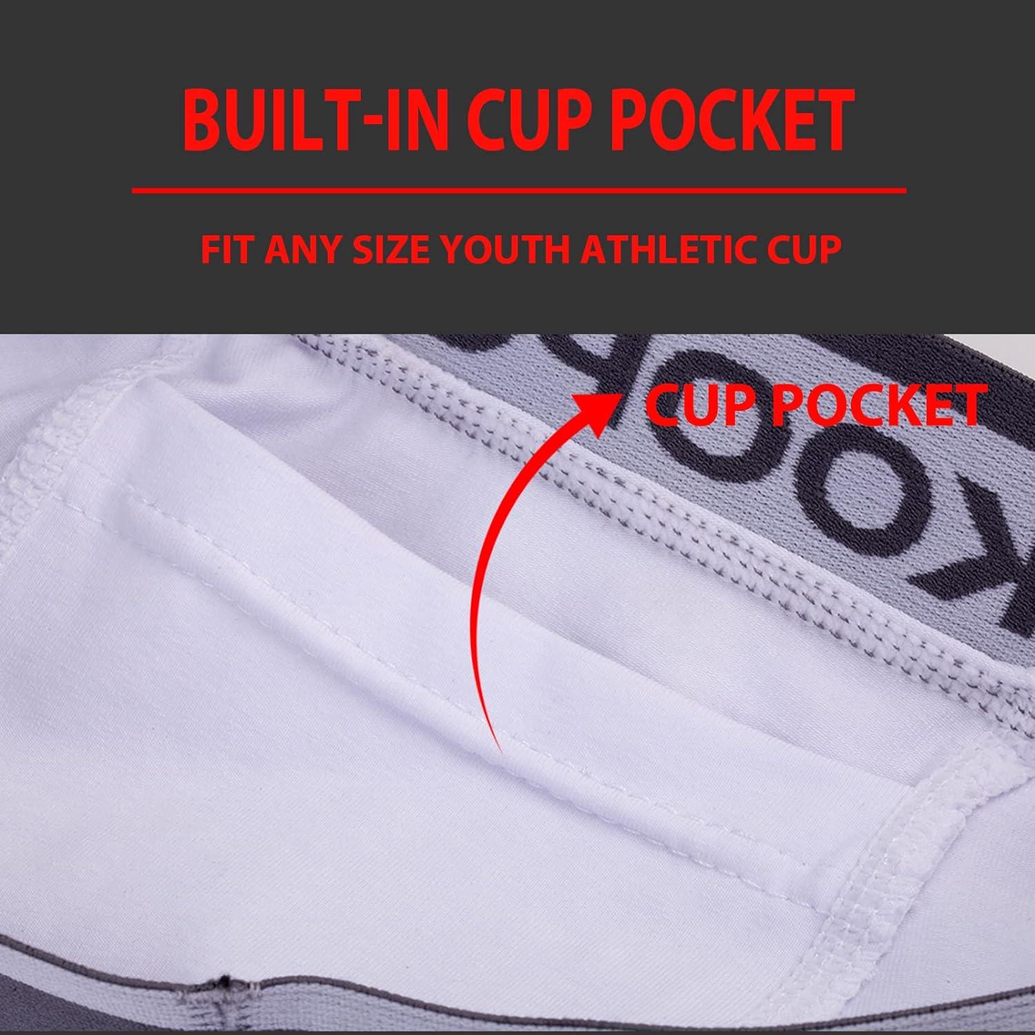  KOOPOW Youth Briefs Boys Compression Underwear with
