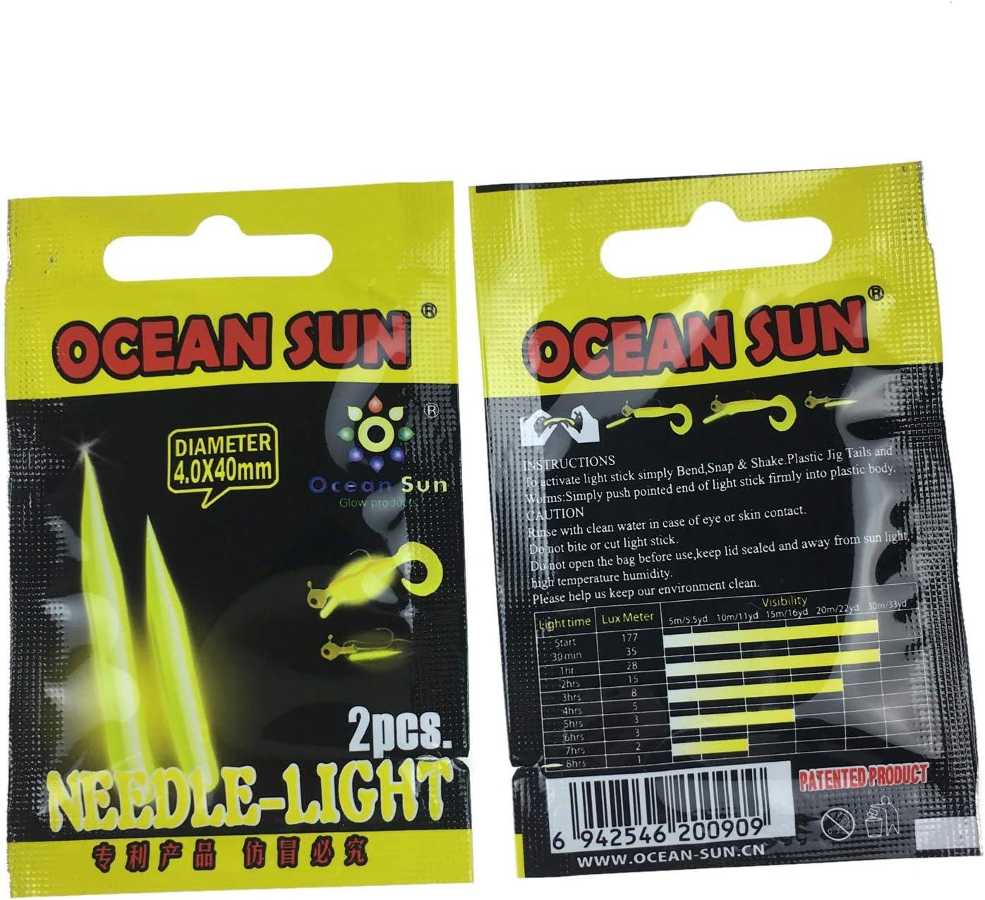 QualyQualy Glow Sticks for Fishing Lures Soft Baits Worms Jig