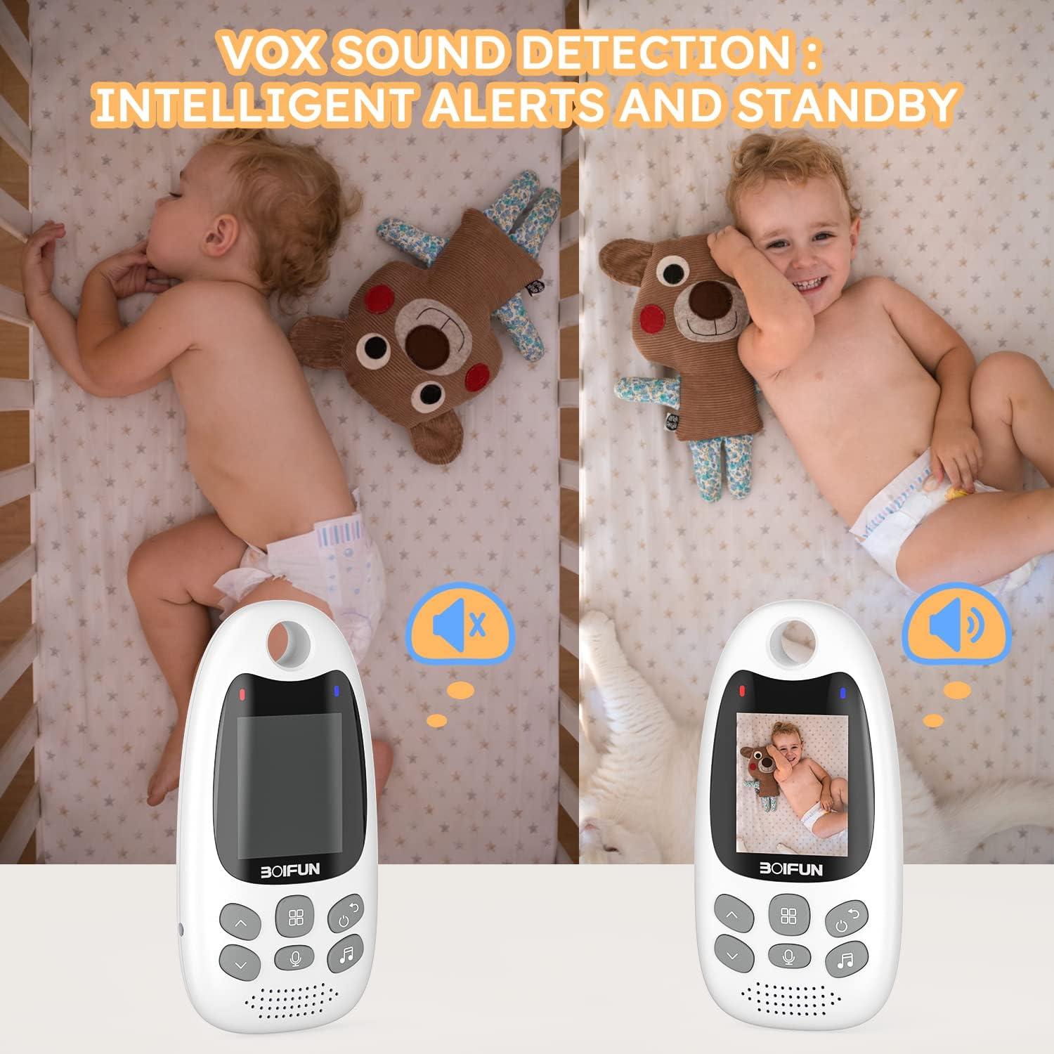 BOIFUN Baby Monitor VB603 2inch Display Wireless Video Color Night