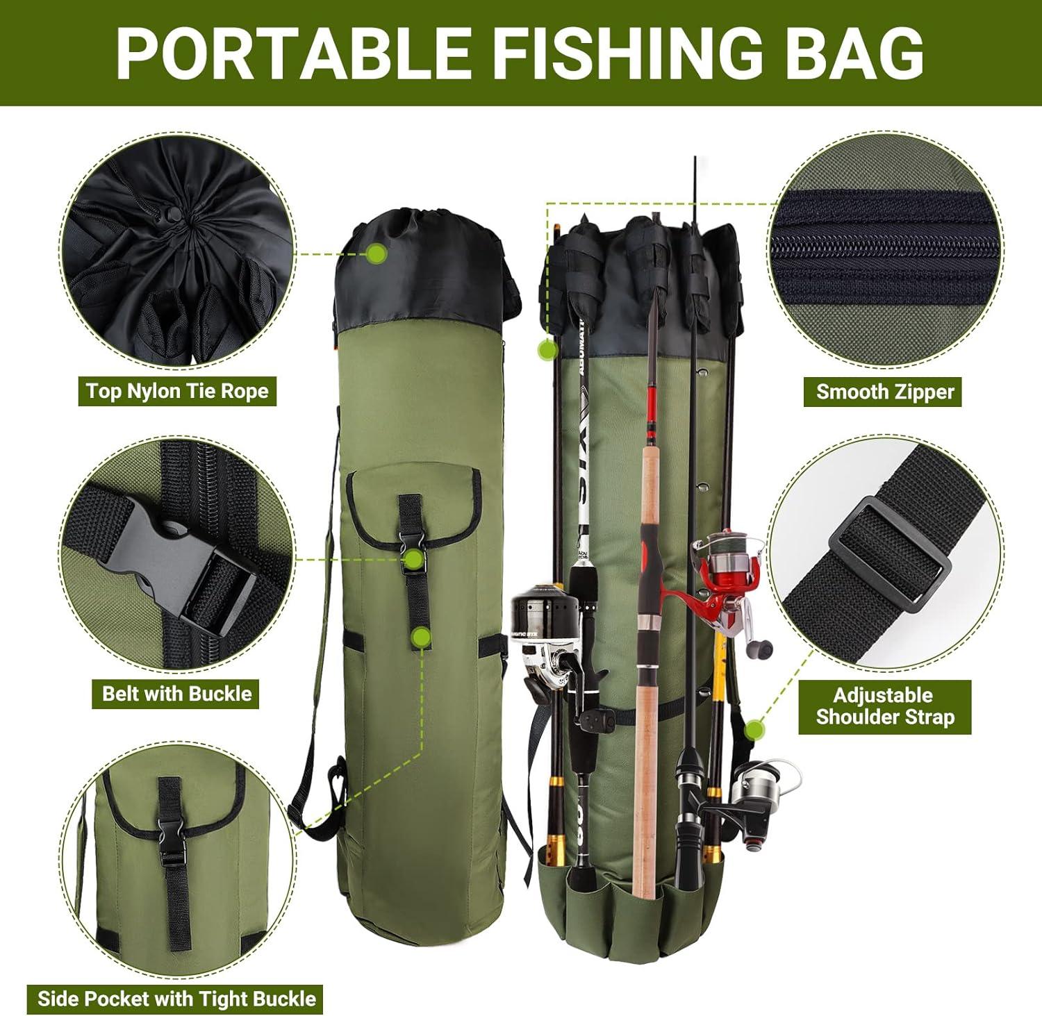 Buy Fishing Rod Case, Fishing Bag, Rod Case, Foldable, Fishing Rod