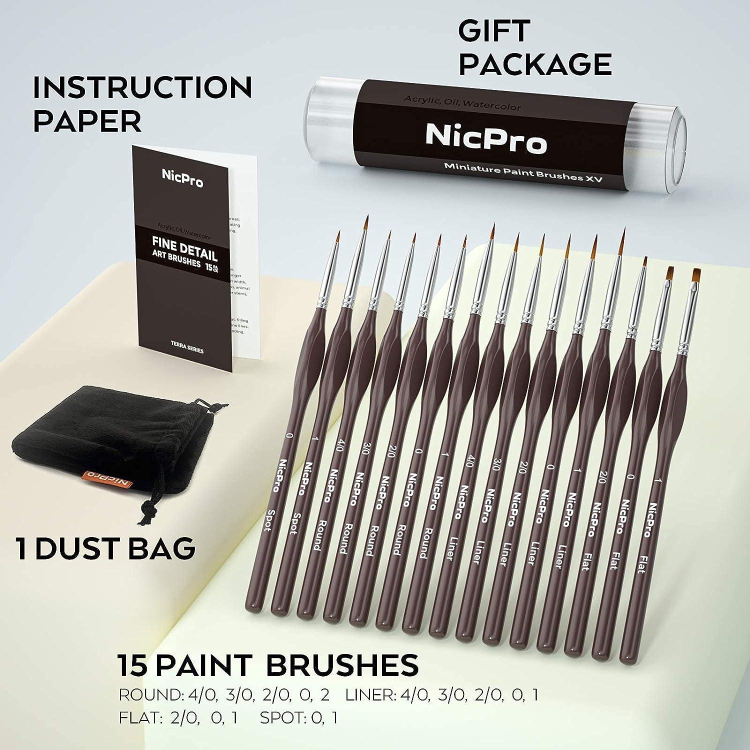 Oil Paint Brushes Set - Painting By Numbers