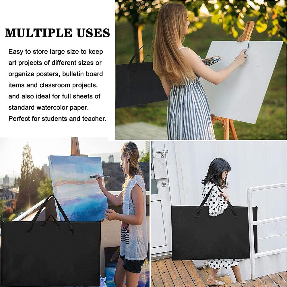 Creative Inspirations Durable Nylon Artist Art Portfolio Tote Carries  Drawings Sketch Pads Books Canvas Frames Sizes Up To 20x26x3