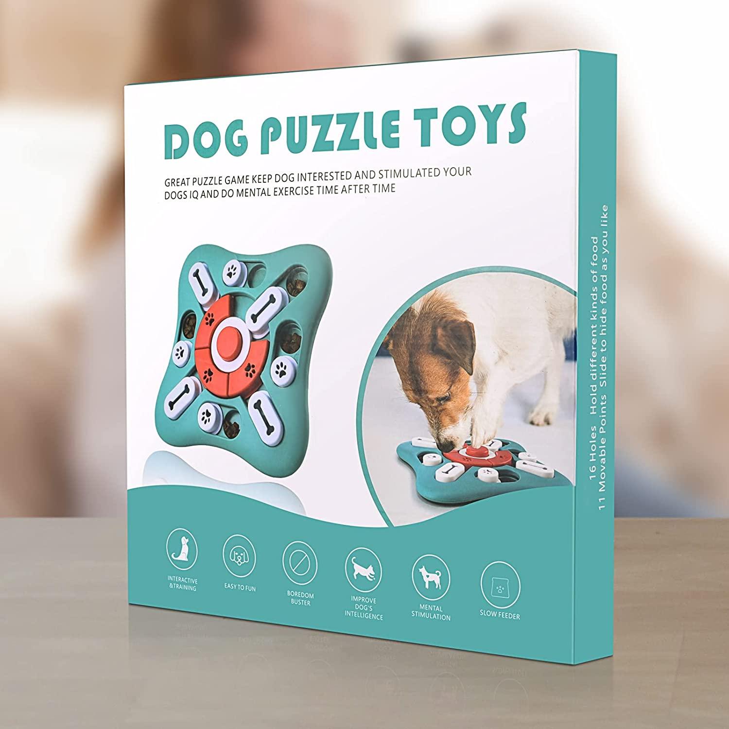 Dog Puzzle Toys Puppy, Interactive Puzzle Game Dog Toy, Treat Dispenser for Do